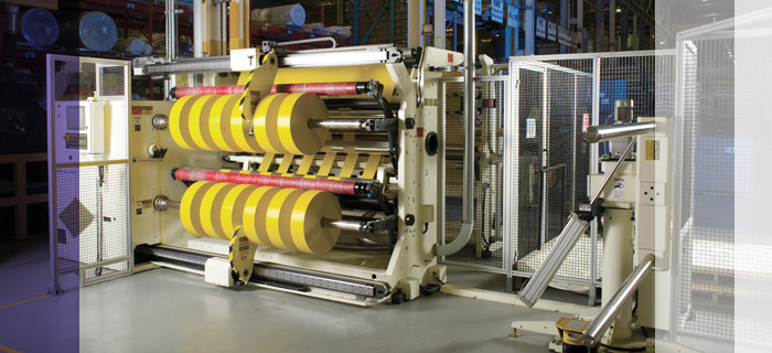 Photo of Vintex's slitting machine